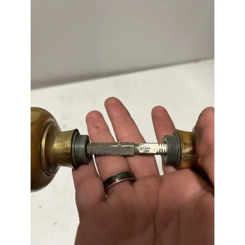 Vintage Brass Door Knob Set Architectural Salvage